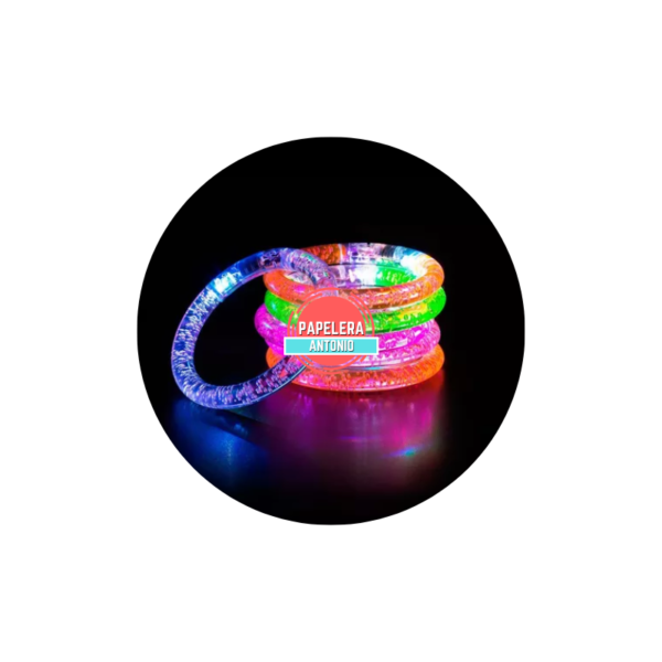 Pulsera led acrílica x6