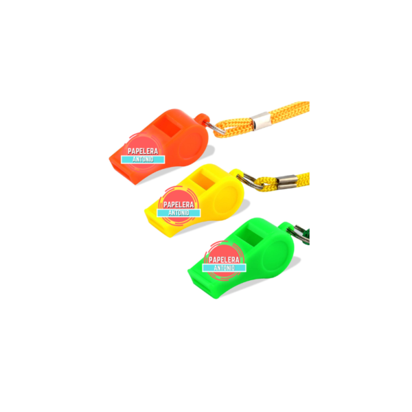 Silbatos de colores surtidos x24